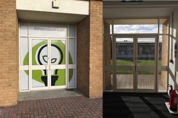 Contra Vision Building Entrance | SAS Graphics Brighton Hove Sussex